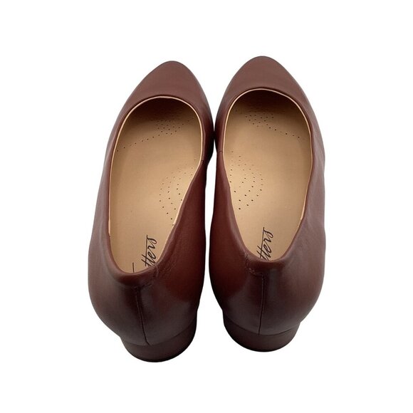 Trotters Womens  Jewel Low‎ Heel Pumps Size 7 N 7N Brown Toffee Leather - Picture 7 of 8